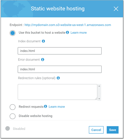 Static Hosting